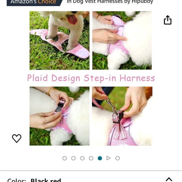Hipubby Dog Harness With Leash - Step-In - Reflective - Size Small - Picture 6 of 7